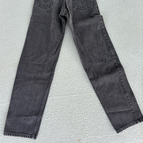 Vintage 90s Levis 550 Relaxed Fit Orange Tab Black Denim Jeans Made In USA - Picture 3 of 8